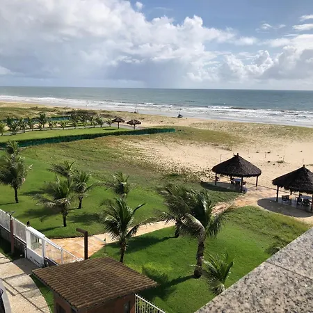 Apartamento Vista Total Do Mar Uma Cobertura A 400M Do Beach Park No Porto Das Dunas Aquiraz Condominio Terramaris Piscina Ampla Parque Infantil Sauna Estacionamento Privado Exterior foto